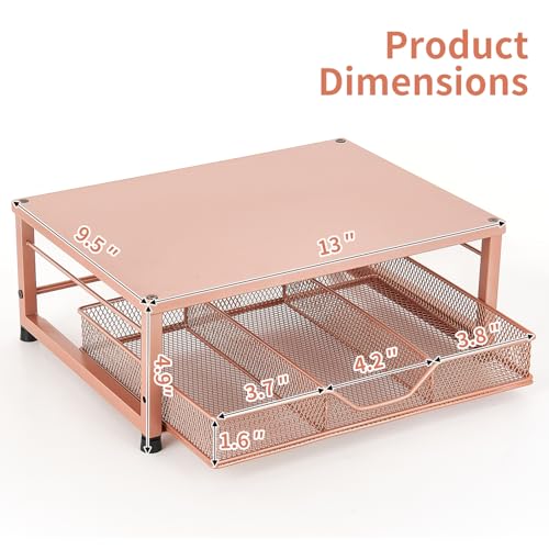 Computer Monitor Stand for Desk, Small Laptop Stand Riser, Broze - color: Bronze-Small