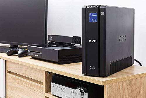 APC UPS Battery Backup Surge Protector with AVR, 1500VA, APC Back-UPS Pro (BR1500G) Bundle Including 16GB DataTraveler
