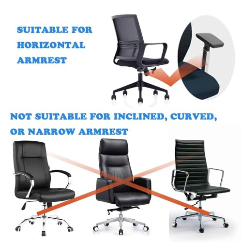 Upgrade Ergonomic Arm Rest Mouse Pads Dual Purpose for Desk and Chairs, Adjustable Armrest Wrist Support Attachment, Gaming Covers for Elbows and Forearms Pressure Relief Office Computer Desk Extender