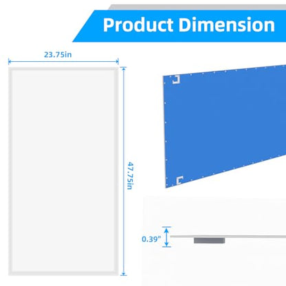 4 Pack 2x4 LED Flat Panel Light Drop Ceiling Light Fixture,7800 LM | 2x4 FT Edge-Lit LED Flat Panel Light,5000K 0-10V Dimmable Recessed Drop Ceiling Fixture for Office Retail Shop,ETL