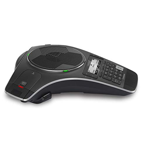 VTech VCS712 ErisStation DECT 6.0 Wireless Conference Phone with 2 Wireless Mics, Full-Duplex Speakerphone, Orbitlink Technology, 150ft Range, Black - size: 2 microphones, style: Removable Base