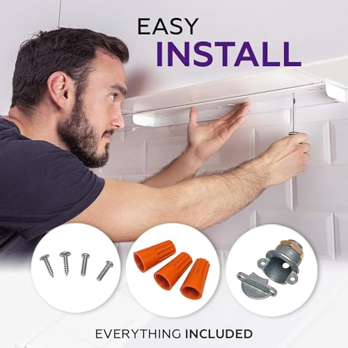 6 Pack 24" Hardwired Under Cabinet Light, 5000K Daylight, ETL, 1250 lm - color: 5000K DayLight, size: 24 INCH 6 Pack
