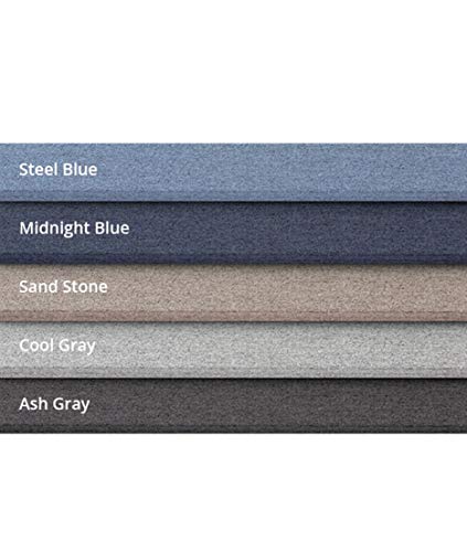 Stand Up Desk Store ReFocus Clamp-on Acoustic Desk Divider Privacy Panel that Reduces Noise and Visual Distractions (Ash Gray, 59" x 23.6") - color: Ash Gray, size: 60" X 24"