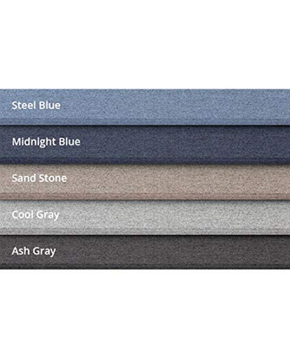 Stand Up Desk Store ReFocus Clamp-on Acoustic Desk Divider Privacy Panel that Reduces Noise and Visual Distractions (Ash Gray, 59" x 23.6") - color: Ash Gray, size: 60" X 24"