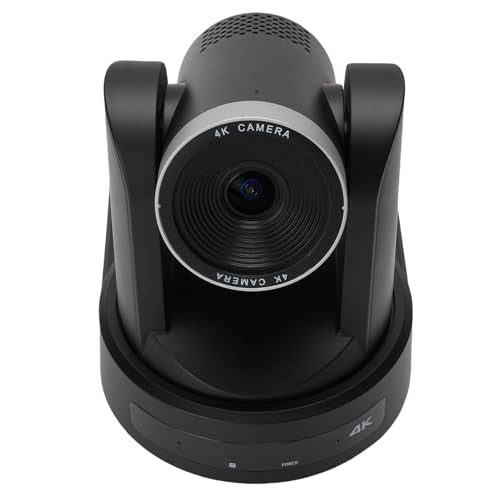 Bewinner 4K Conference Room Camera System, AI Auto Tracking PTZ Camera, 12X Optical Zoom, USB3.0 Conference Webcam with Remote Control for Online Meetings (US Plug)