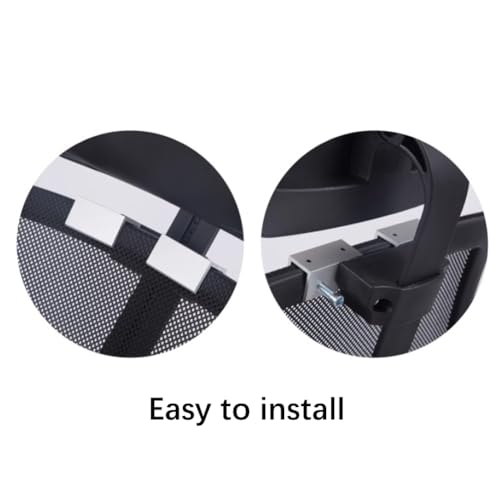 Premium Office Chair Headrest Attachment,Home Ergonomic Elastic Sponge Desk Chair Head Pillow Adjustable Height Angle,Universal (Black PU Leather-Black) - color: Black Pu Leather-black