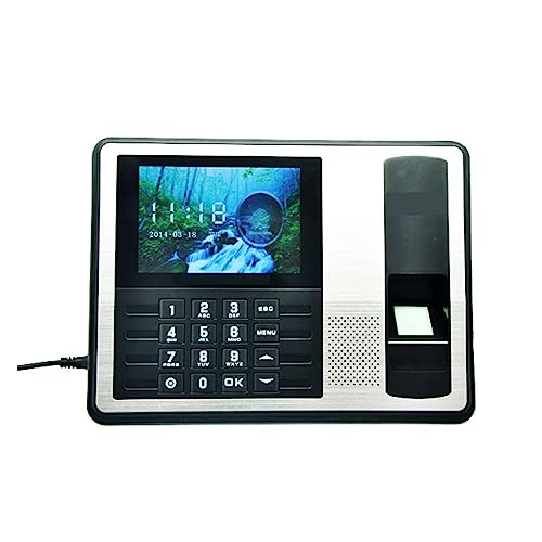 Time Clocks Biometric Fingerprint USB Time Clock English Voice Attendance Recorder Timing Employee Sensor Machine Reader,