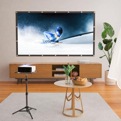 Projector Stand Tripod, Portable Height Adjustable Laptop Stand | Portable projector stand with 22lb capacity, adjustable height, foldable tray and stable steel frame for projectors & laptops