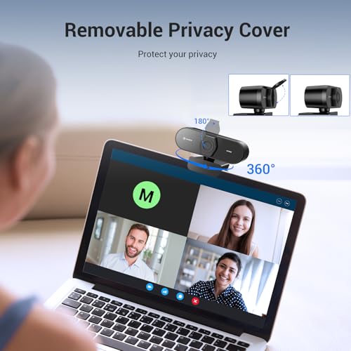N newline 4K Webcam for PC with PDAF Autofocus, Privacy Cover, Dual Microphones, 4K@30FPS & 1080P@60FPS, Auto Light Correction, Plug & Play USB Camera for Laptop, Mac & Desktop, Streaming - style: 4K Webcam