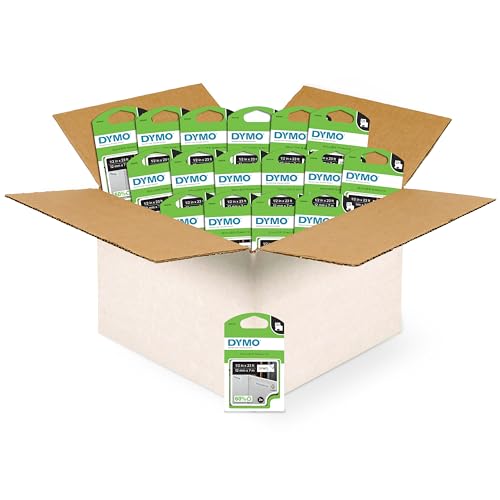 DYMO D1 Labels, 1/2-Inch x 23-Foot Roll, Black Print on White, Self-Adhesive, for LabelManager Label Makers (Pack of 16, 32 Count Total) - size: 32 Pack