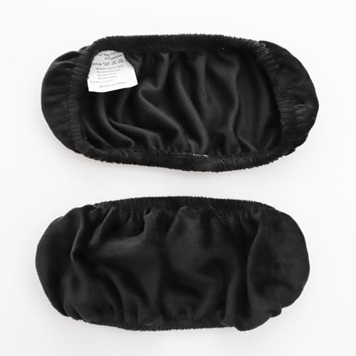 FORCHEER Office Chair Armrest Covers Velvet Elastic 2 Pieces Black Arm Rest Covers for Gaming Chair Computer Desk Chair Washable