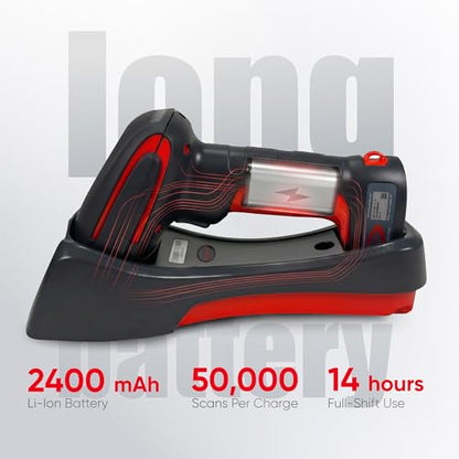 Honeywell Granit Heavy-Duty Industrial-Grade Area-Imaging Handheld Barcode Scanner Kit (Wireless, Extended Range (1911i), USB)