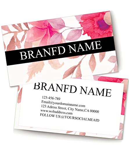 Custom Premium Business Cards 200 Full color - Business Cards can Customize with Your Logo Text, 500 Pcs Size 3.5" X 2" Personalized Name Card No Additional Charge - color: Clear
