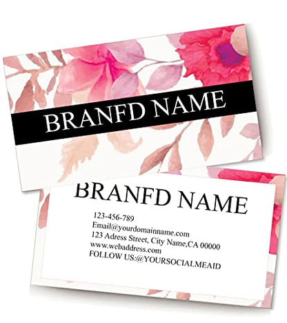 Custom Premium Business Cards 200 Full color - Business Cards can Customize with Your Logo Text, 500 Pcs Size 3.5" X 2" Personalized Name Card No Additional Charge - color: Clear