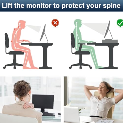 Spacrea Desk Organizers and Accessories, Printer Stand with Storage, Pink - color: Pink Metal