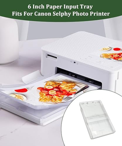 6 Inch Paper Tray, 100×148mm Postcard Size Holder Paper Input Tray | Fits for Canon Selphy CP900 CP910 CP1200 CP1300 CP1500 Photo Printer