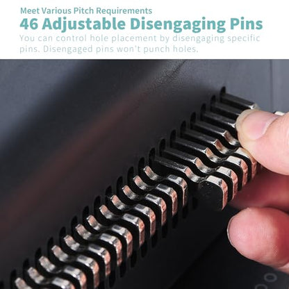 Binditek 100 Pack Plastic Spiral Binding Coils Bundle with Spiral Binding Machine