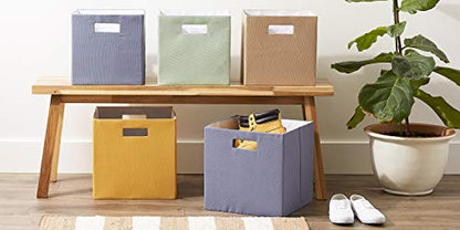 DII Collapsible Polyester Storage Cube, Solid, Lightweight and Durable, Small Square, 11x11x11, Honey Gold - color: Honey Gold, size: Small Square, 11x11x11"