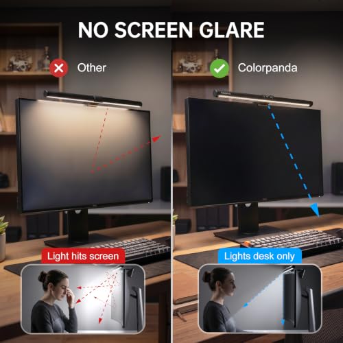 16.14" Monitor Light Bar,250LM Anti Screen Glare Eye-Care LED Screen Lamp,Touch Control USB Reading Desk Light for Flat & Curved Monitor Home Office Gaming - style: Touch Control