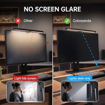 16.14" Monitor Light Bar,250LM Anti Screen Glare Eye-Care LED Screen Lamp,Touch Control USB Reading Desk Light for Flat & Curved Monitor Home Office Gaming - style: Touch Control