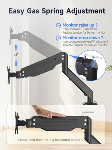 Suptek Laptop Desk Mount,Fully Adjustable Monitor and Laptop Mount Stand for 13-18 Inch Notebook and 17-35 inch Monitor Screen,Holds 24.25lbs with Vented Tray - style: Laptop Mount