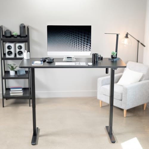 VIVO Black 60 x 24 in Standing Desk, DESK-KIT-B06B - color: Black Top / Black Frame, size: 60 x 24 inch