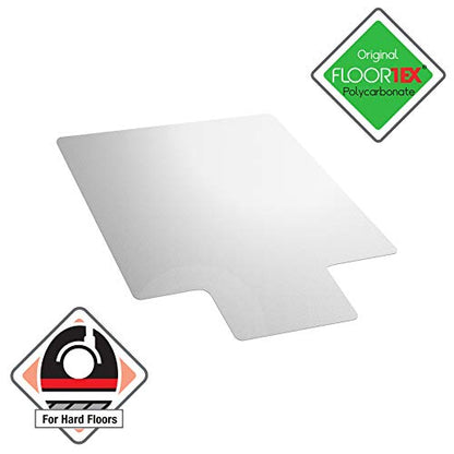 Ultimat Polycarbonate Lipped Chair Mat for Hard Floor - 48" x 60" - size: 48" x 60" with Lip