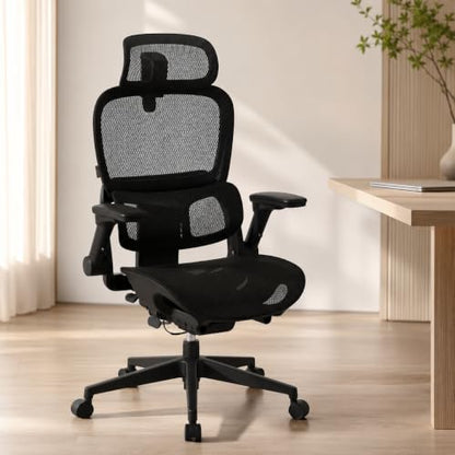 SIHOO B300 PRO Ergonomic Office Chair, High Back Mesh Computer Chair, Balck - color: Soft Black, size: Pack of 1