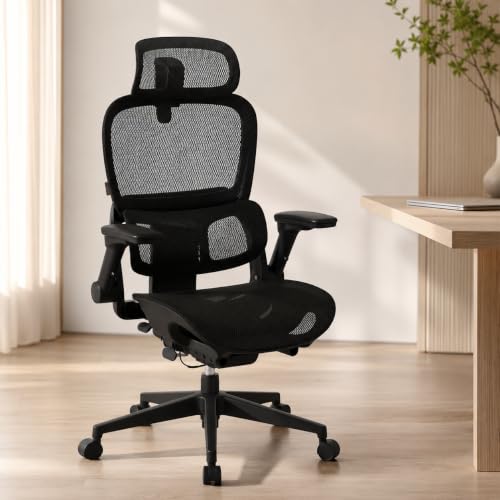 SIHOO B300 PRO Ergonomic Office Chair, High Back Mesh Computer Chair, Balck - color: Soft Black, size: Pack of 1