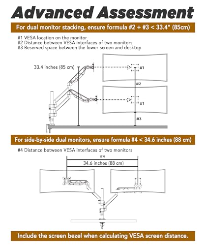 ULTRARM Extra-Tall Extension Arm Accessory for MA12P-S Do Not Use Alone - size: Extension Monitor Arm