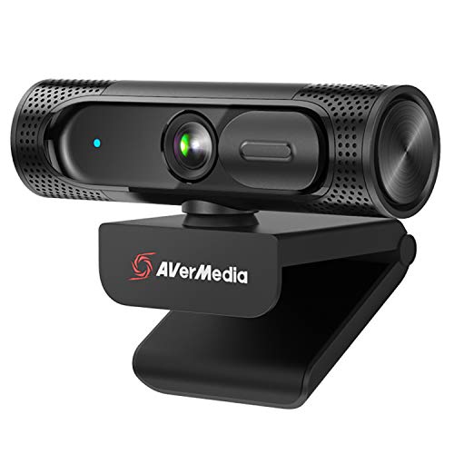 AVerMedia PW315 TAA/NDAA Compliant 1080p 60fps Webcam – Wide-Angle USB Camera with Dual Mics & AI Auto Framing, Fixed Focus HD Webcam for PC/Mac, Zoom, Teams, Google Meet, Streaming, Content Creation - style: PW315 - 1080p60 fixed focus