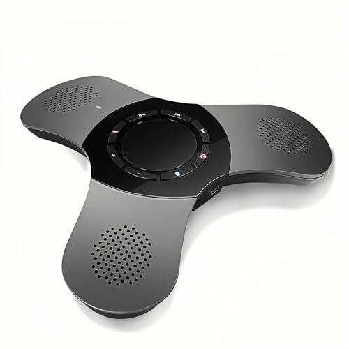 Conference Speaker and Microphone 360° Voice Pickup USB Bluetooth Speakerphone for Home Office & Meeting Room