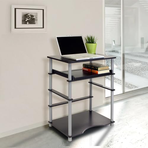 Furinno Home Laptop Notebook Computer Desk, Black/Grey - color: Black/Grey, size: 16 Inch Wide