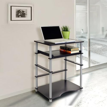 Furinno Home Laptop Notebook Computer Desk, Black/Grey - color: Black/Grey, size: 16 Inch Wide