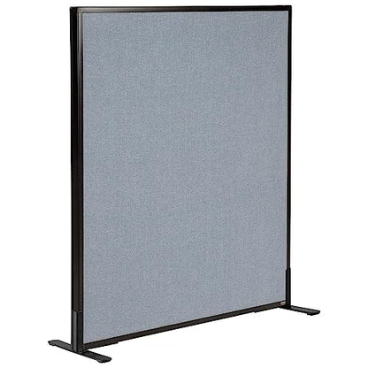 Global Industrial Freestanding Office Partition Panel, Blue, 36.25 Inch Width x 42 Inch Height, 1 Piece, for Office Design and Workplace Productivity