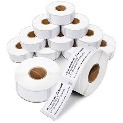 Replacement for DYMO 30336 (12 Rolls, 6000 Labels) 1" X 2 1/8" - size: 1" X 2-1/8" - 30336