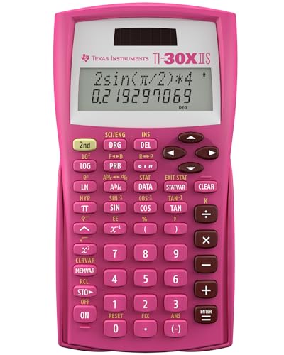 Texas Instruments TI-30X IIS 2-Line Scientific Calculator, Pink - color: Pink