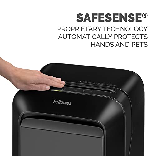 Fellowes LX210 P-4 Micro-Cut Paper Shredder, Jam-Proof Heavy-Duty Paper Shredder for Office, 16 Sheet Capacity, Black - style: 16-Sheet