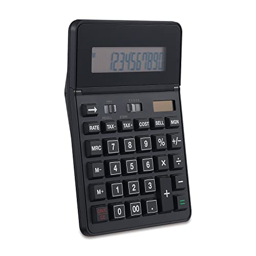 Staples 12-Digit Desktop Calculator, Solar/Battery, Black, 2-Pk, ST290 - size: 2 Pack, style: 12-Digit