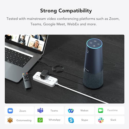 NUROUM C40 2K Video Conference Webcam with Microphone and Speaker