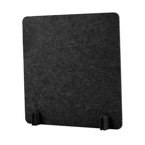 Acoustic Desk Divider Stand Up Privacy Partition Soundproof Felt Screen Lightweight Design Suitable for, Square Black - color: Square Black