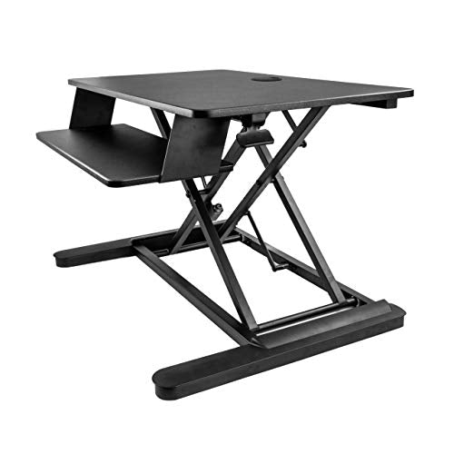 StarTech Sit Stand Desk Converter for 21in, Holds 2 Monitors (ARMSTSLG) - style: Large Surface