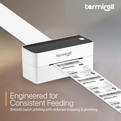 4x6 Thermal Labels 500 Fanfold - Rollo Zebra MUNBYN, Strong Adhesive | 500 fanfold labels, strong adhesive, universal thermal printer compatibility - size: 4x6 - 1 Stack | 500 Labels