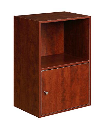 Convenience Concepts 151186CH X-Tra Storage 1-Door Cabinet, Cherry - color: Cherry