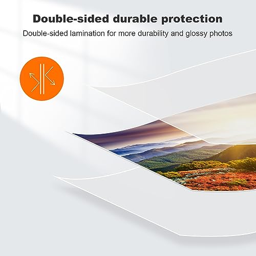 Bonsaii 3mil Thermal Laminating Sheets, 100 PCS Letter Size Clear Pouches