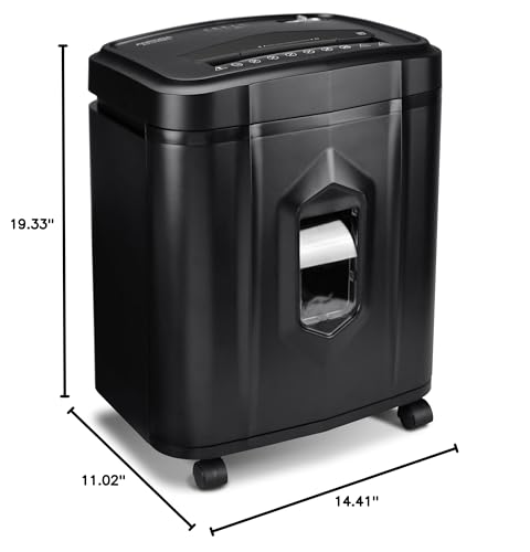 Aurora AU1225MA High-Security 12-Sheet Micro-Cut Paper and CD/Credit Card Shredder/ 5-Gallon Pullout Basket/40 Minutes Run Time - style: 12-Sheet Micro-cut