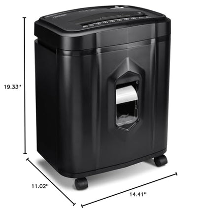 Aurora AU1225MA High-Security 12-Sheet Micro-Cut Paper and CD/Credit Card Shredder/ 5-Gallon Pullout Basket/40 Minutes Run Time - style: 12-Sheet Micro-cut