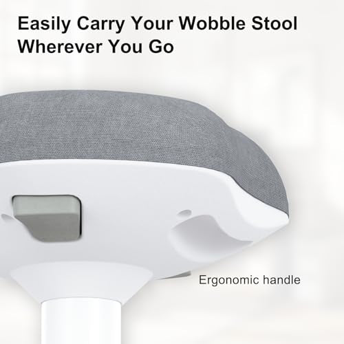 Adult Wobble Stool,Anti-Fatigue Standing Desk Stool,Light Wood - color: Light Wood