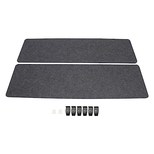 Desk Divider,Modern Stand Up Desk Store ReFocus Raw Clamp-On Acoustic Desk Divider Mounted Privacy Panel,Sound Blocking Desk Divider,Desktop Mounting (60inx16in) - size: 60inx16in