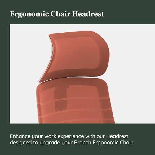 Branch Adjustable Ergonomic Headrest Attachment | Only Compatible with The Ergonomic Chair, Adjustable Height for Personalized Neck and Head Support, Poppy - color: Poppy